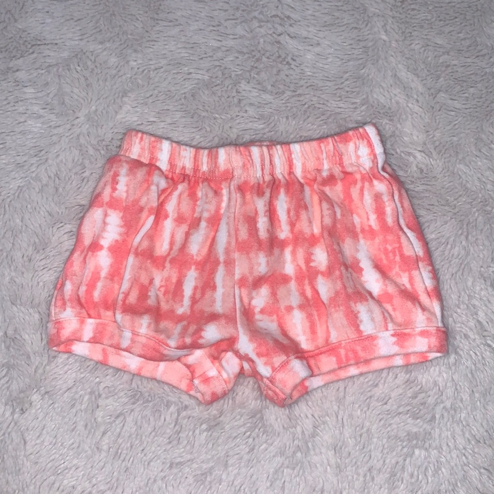 chick pea pink and white shorts